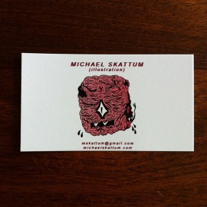 M Skattum - buisness card