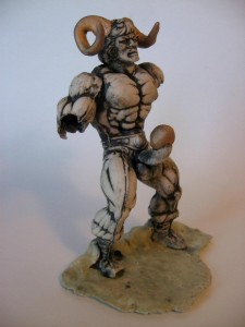 Satyr - porcelain piece