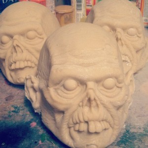 Atomic Vomit - mini masks pre paint