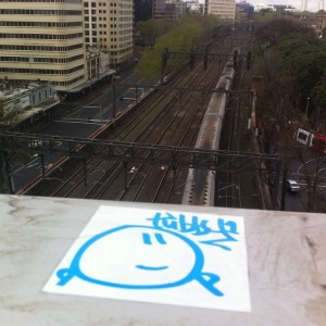 TubbyToy - Sticker - Overlooking Train Tracks
