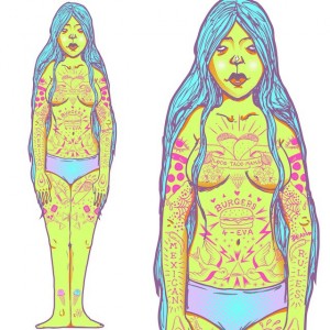 Amy Bean - Art - 006 - Mike Watt Tattoo Me Project